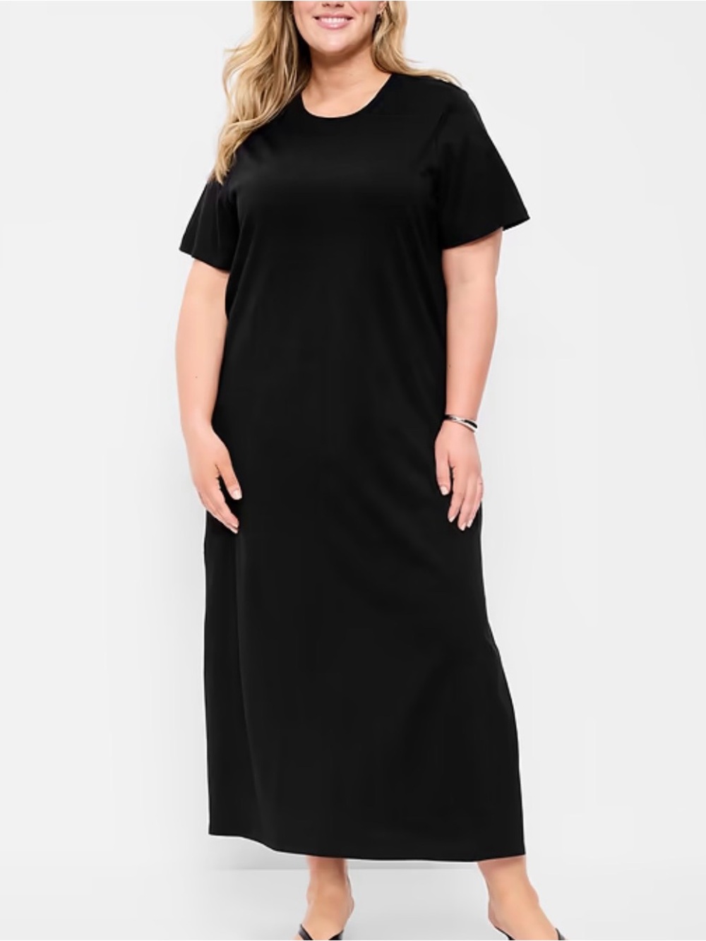 Vintage Crew-Neck Maxi T-Shirt Dress - Picture 6 of 7